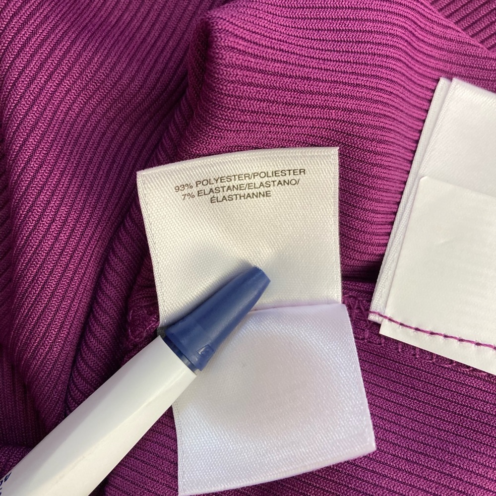 NINE WEST | NWT Purple Cutout Ribbed Long Sleeve Blouse - Picture 6 of 7